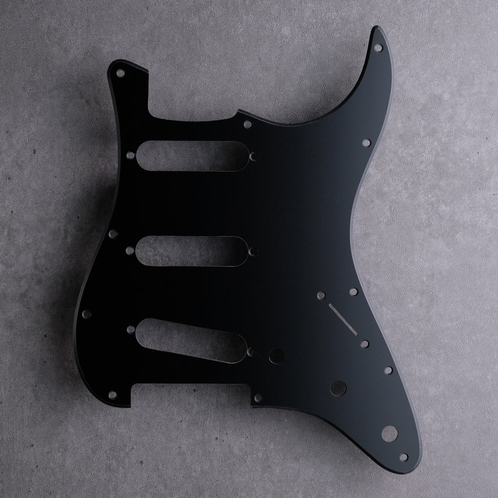 Black (Matte) - Stratocaster Pickguard - 1-ply Vinyl