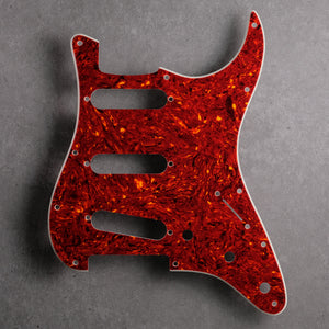 Stratocaster Pickguard - Tort Mars Red - 4-ply Celluloid