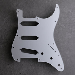 Platinum Silver - Stratocaster Pickguard - Acrylic