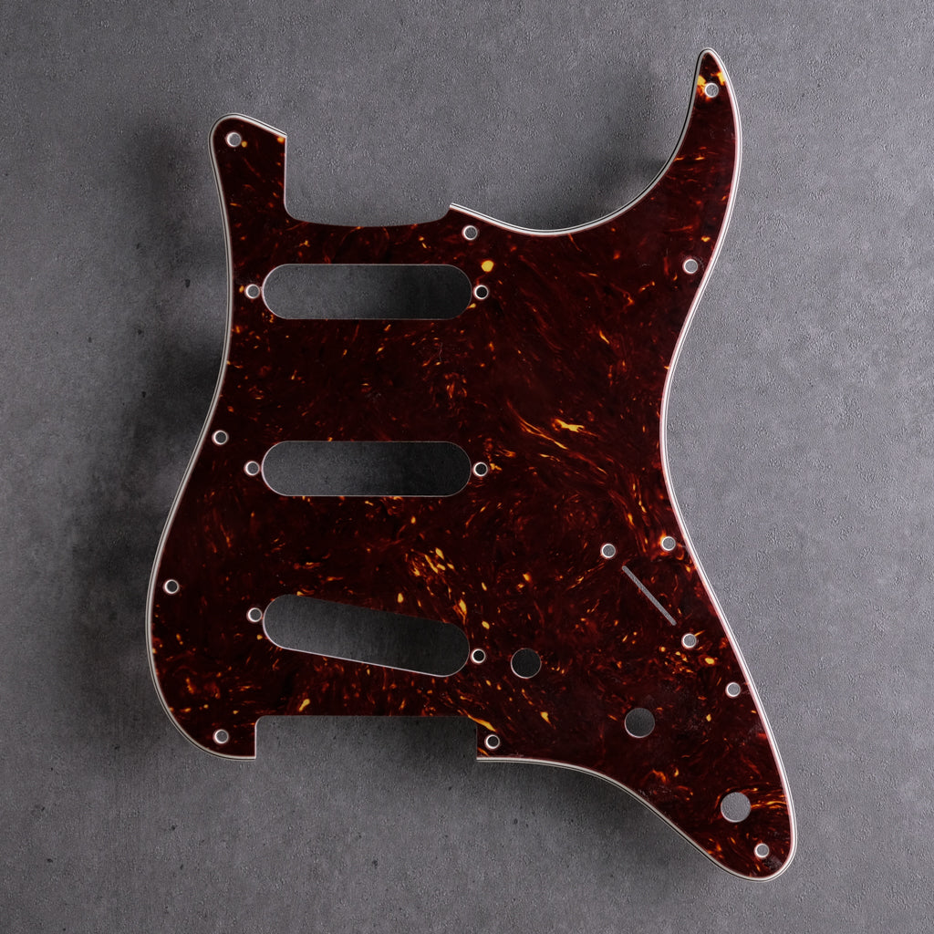 Stratocaster Pickguard - Tort Mars Brown - 4-ply Celluloid