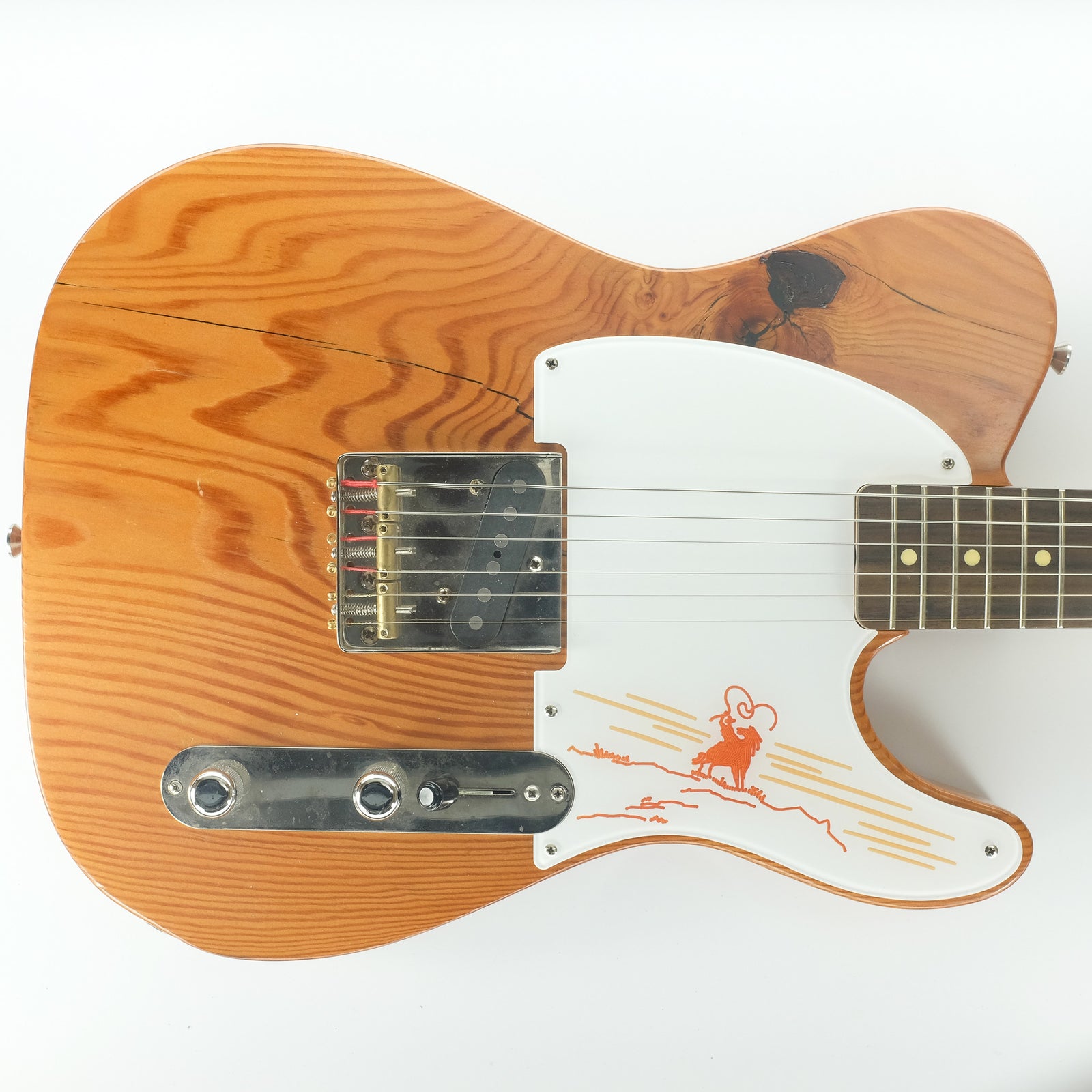 The Rider -- Telecaster Pickguard - White