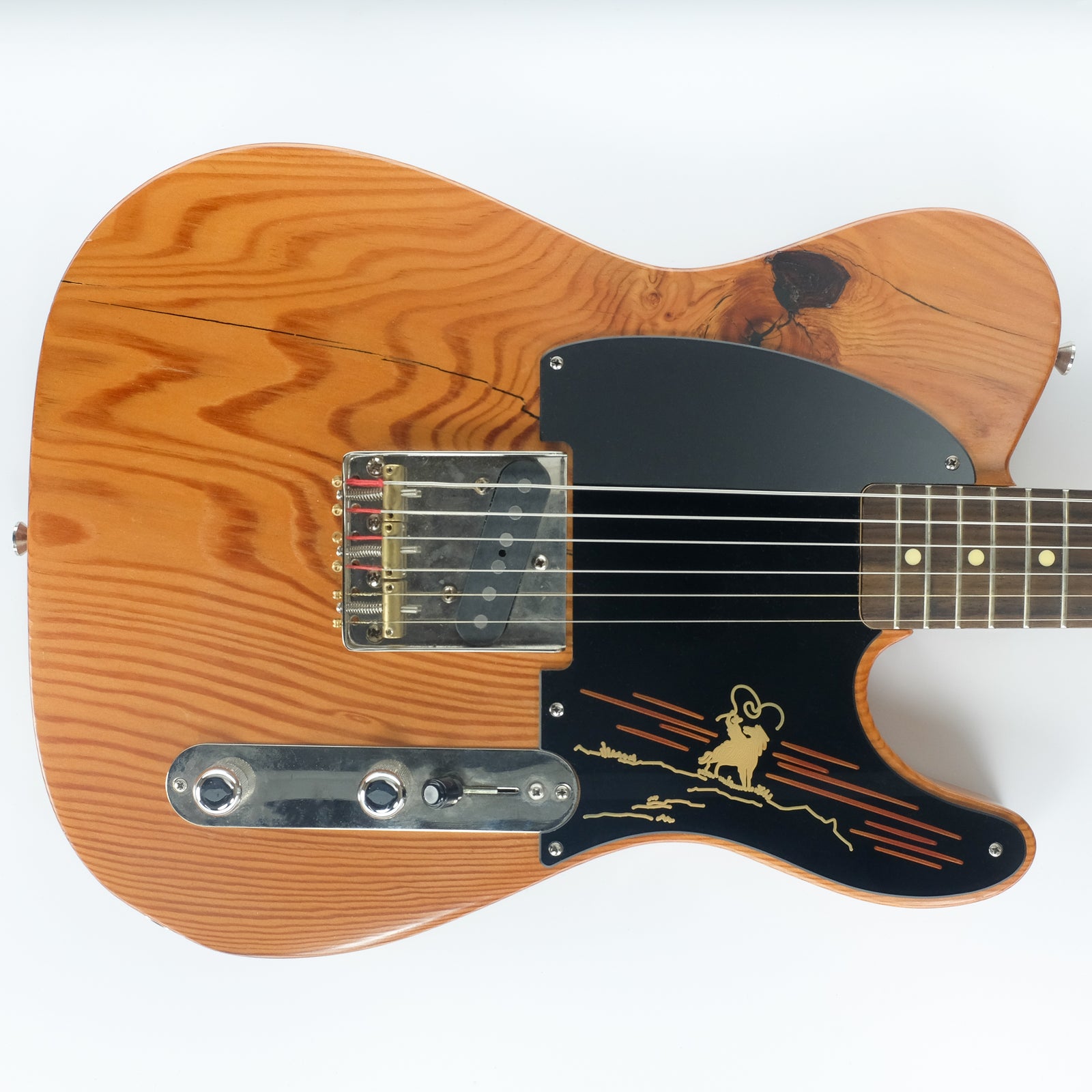 The Rider - Telecaster Pickguard - in Black