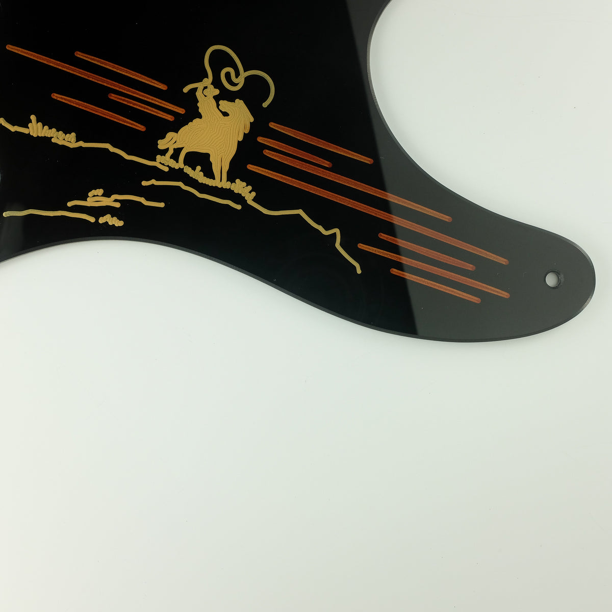 The Rider - Telecaster Pickguard - in Black