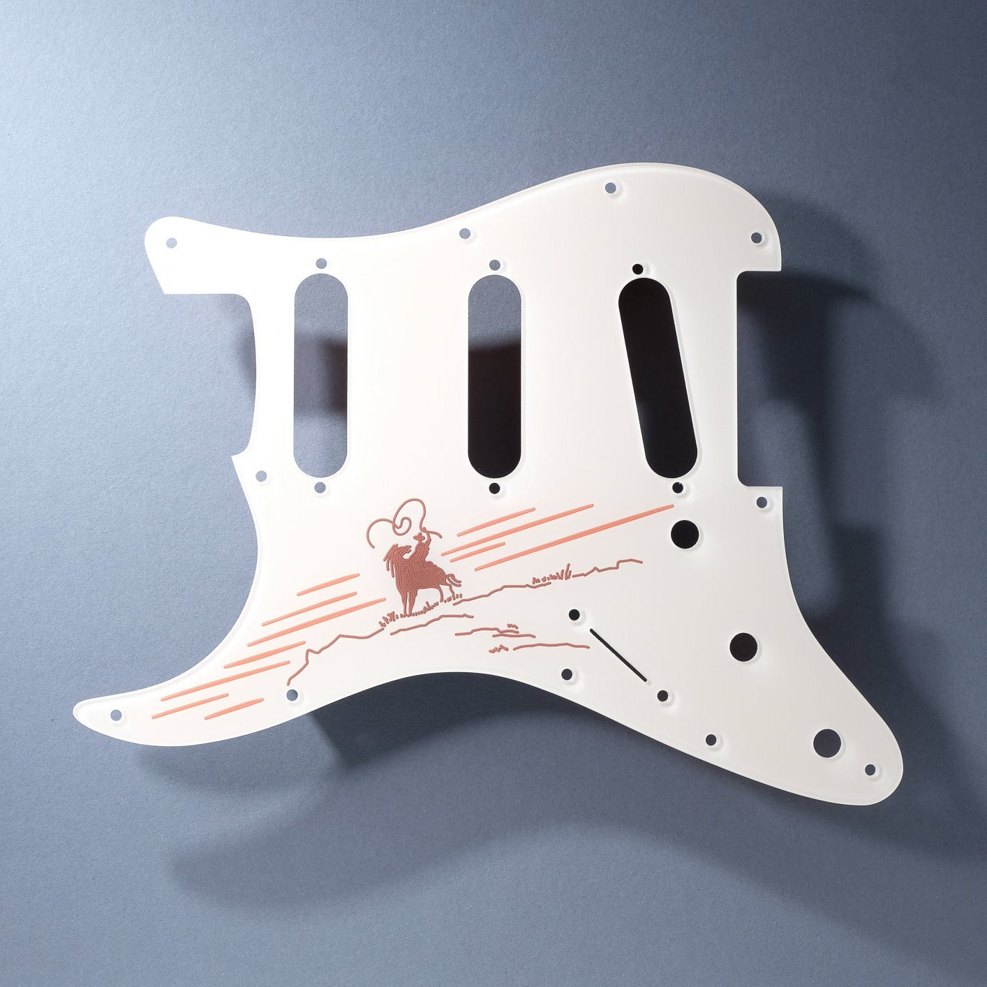 THE RIDER - Stratocaster Pickguard [Left-Handed] - in Ivory