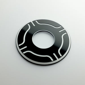 Streamline- Toggle Switch Ring - Black/White/Black