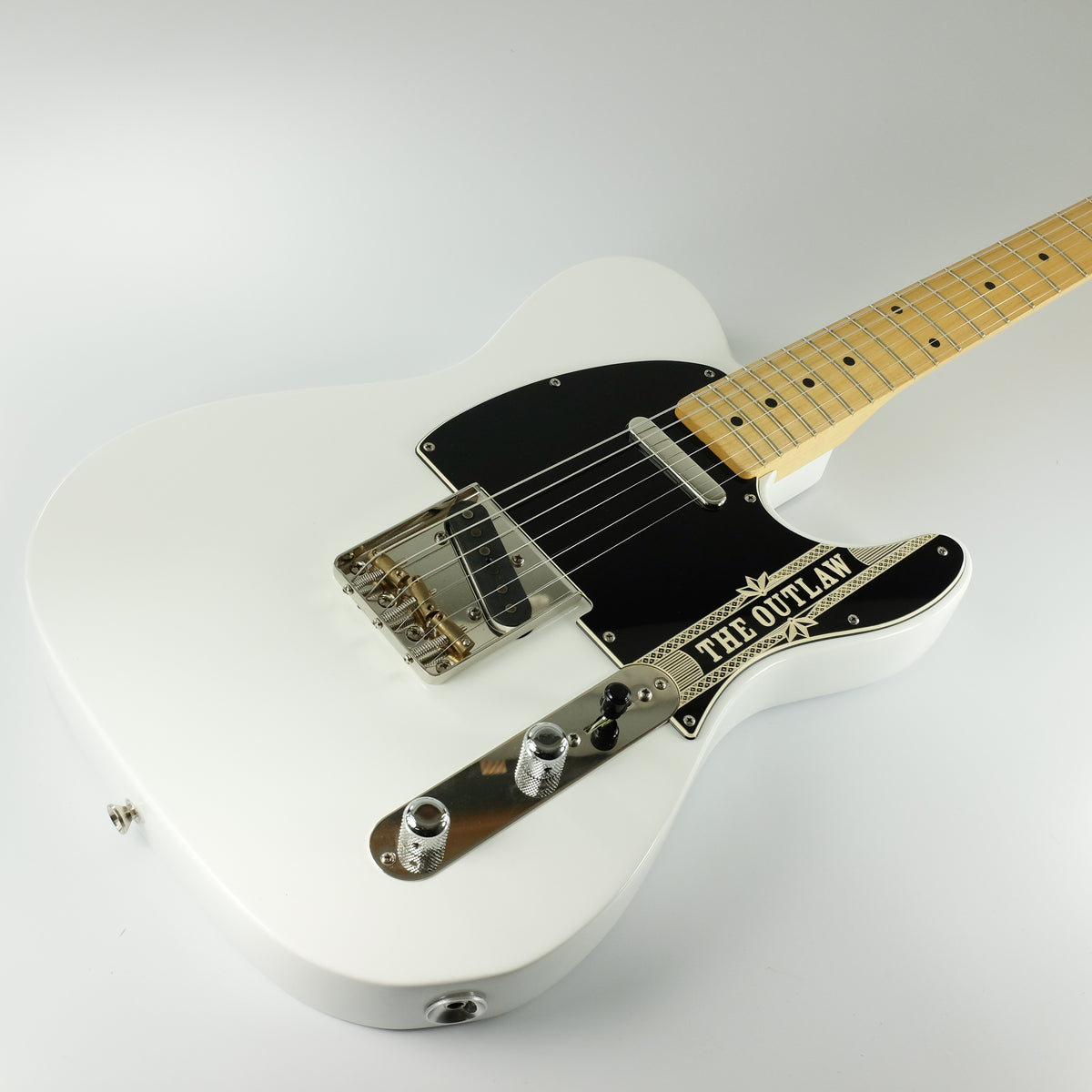 The Outlaw - Telecaster Pickguard - Black/Cream/Cream
