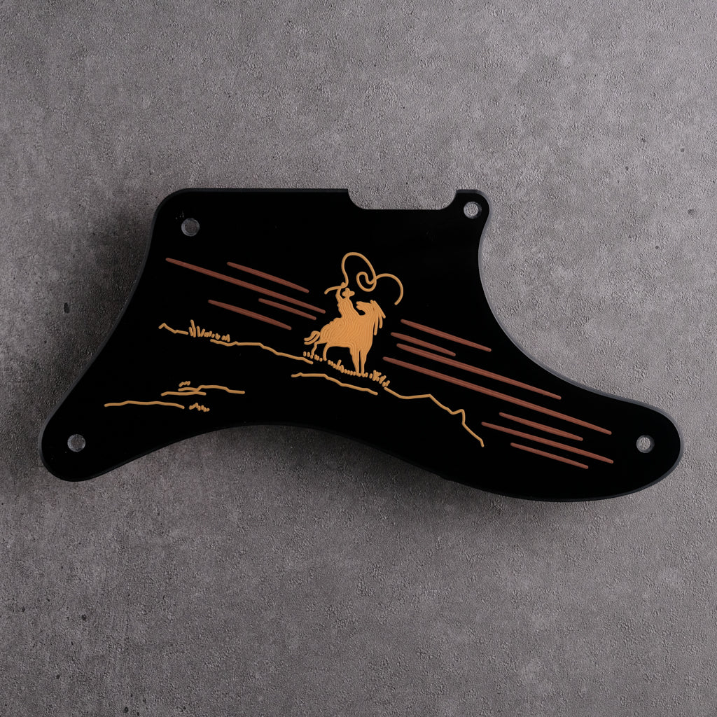 The Rider - Cabronita Pickguard - Black