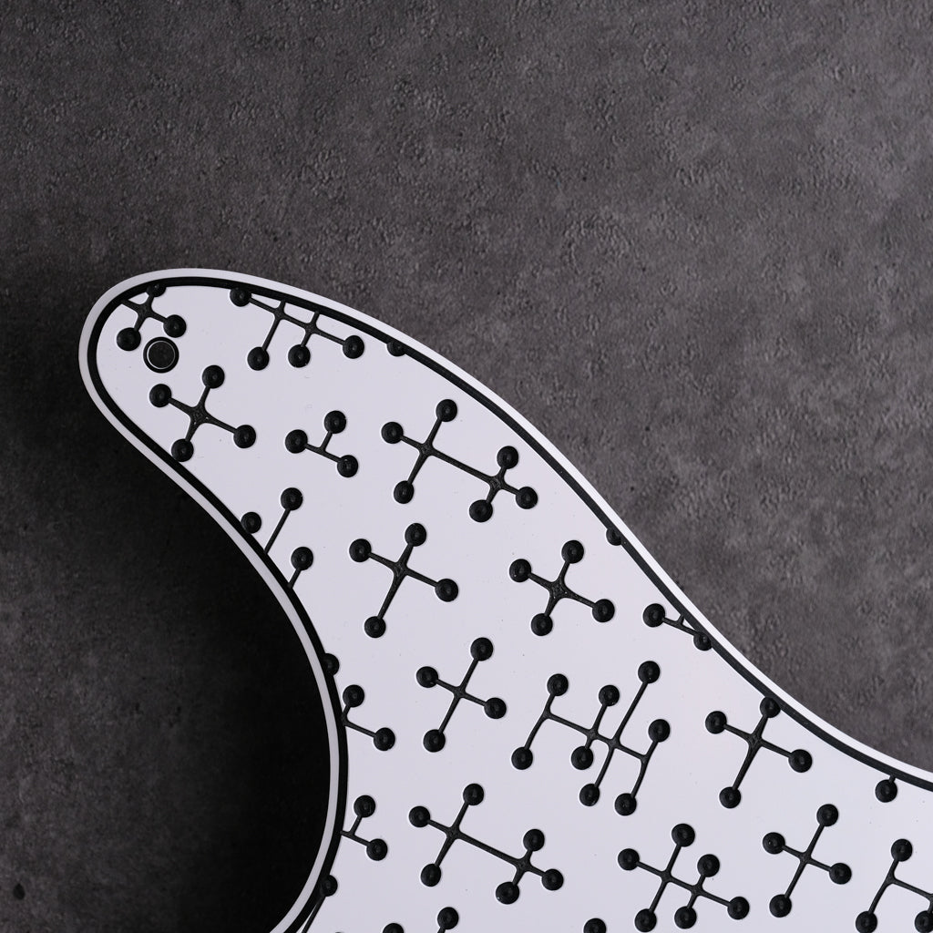 Eames Dots - Telecaster Pickguard - White/Black/White