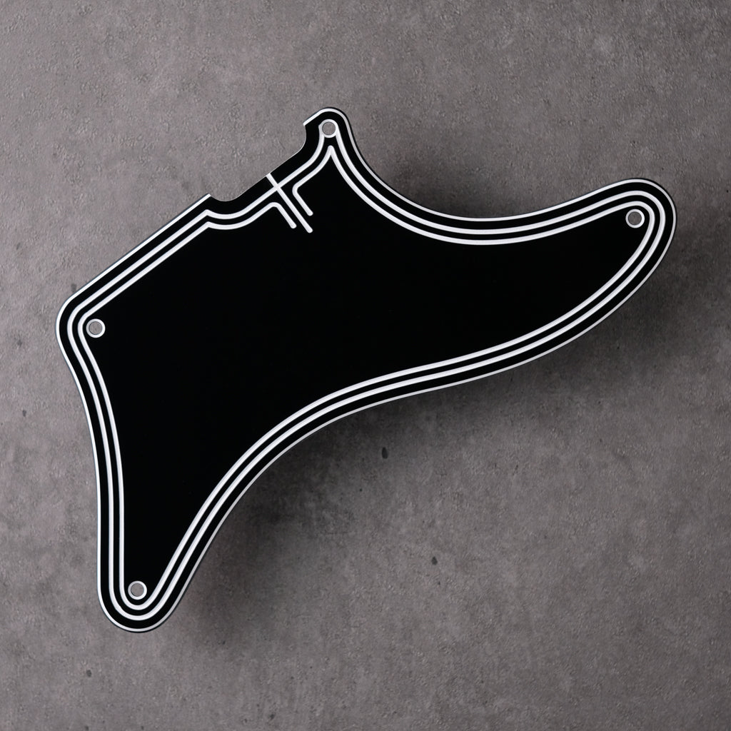 Streamline - Stratocaster Pickguard - Black/White/Black - DECOBOOM