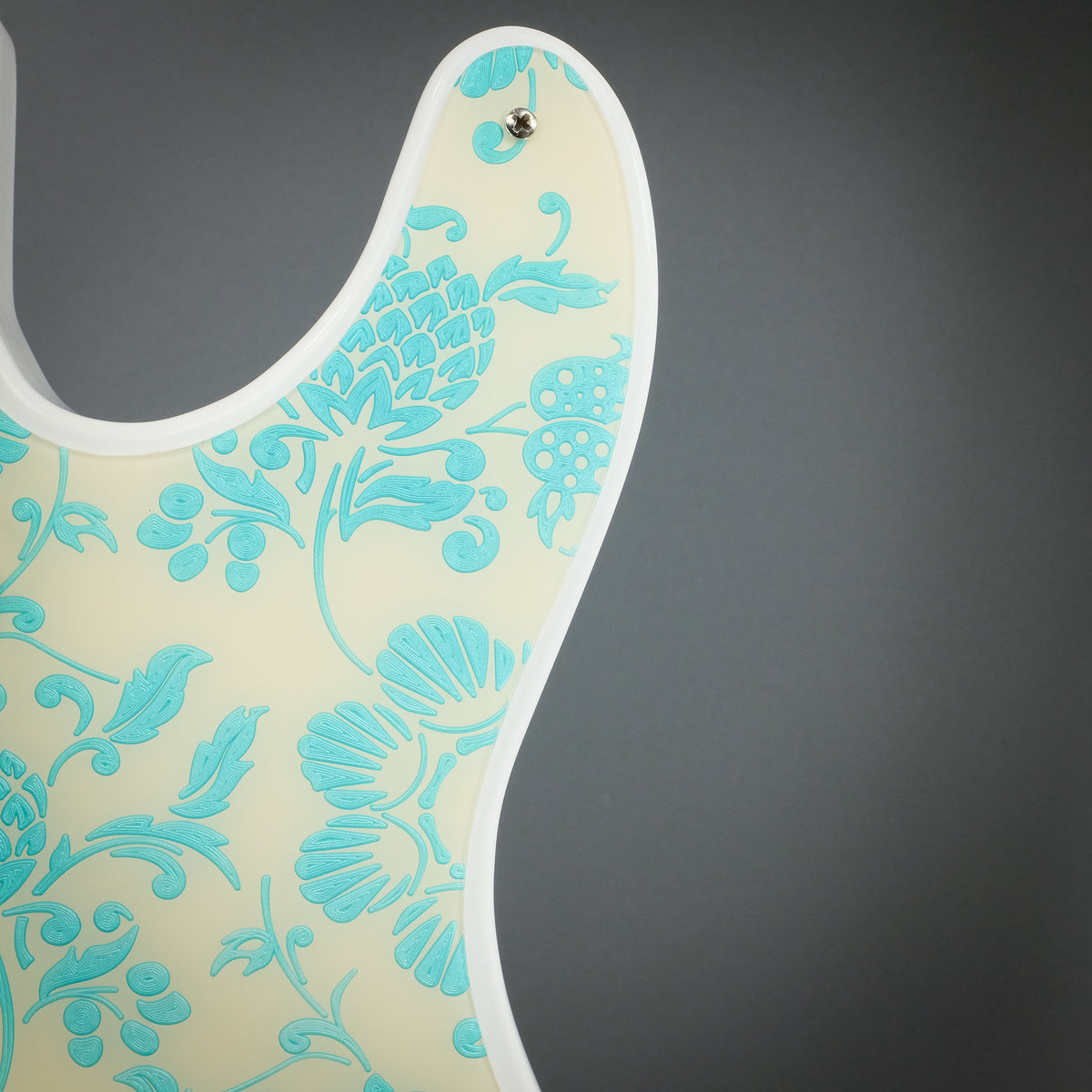 Pineapple Paradise - Telecaster Pickguard - Surf Green on Ivory