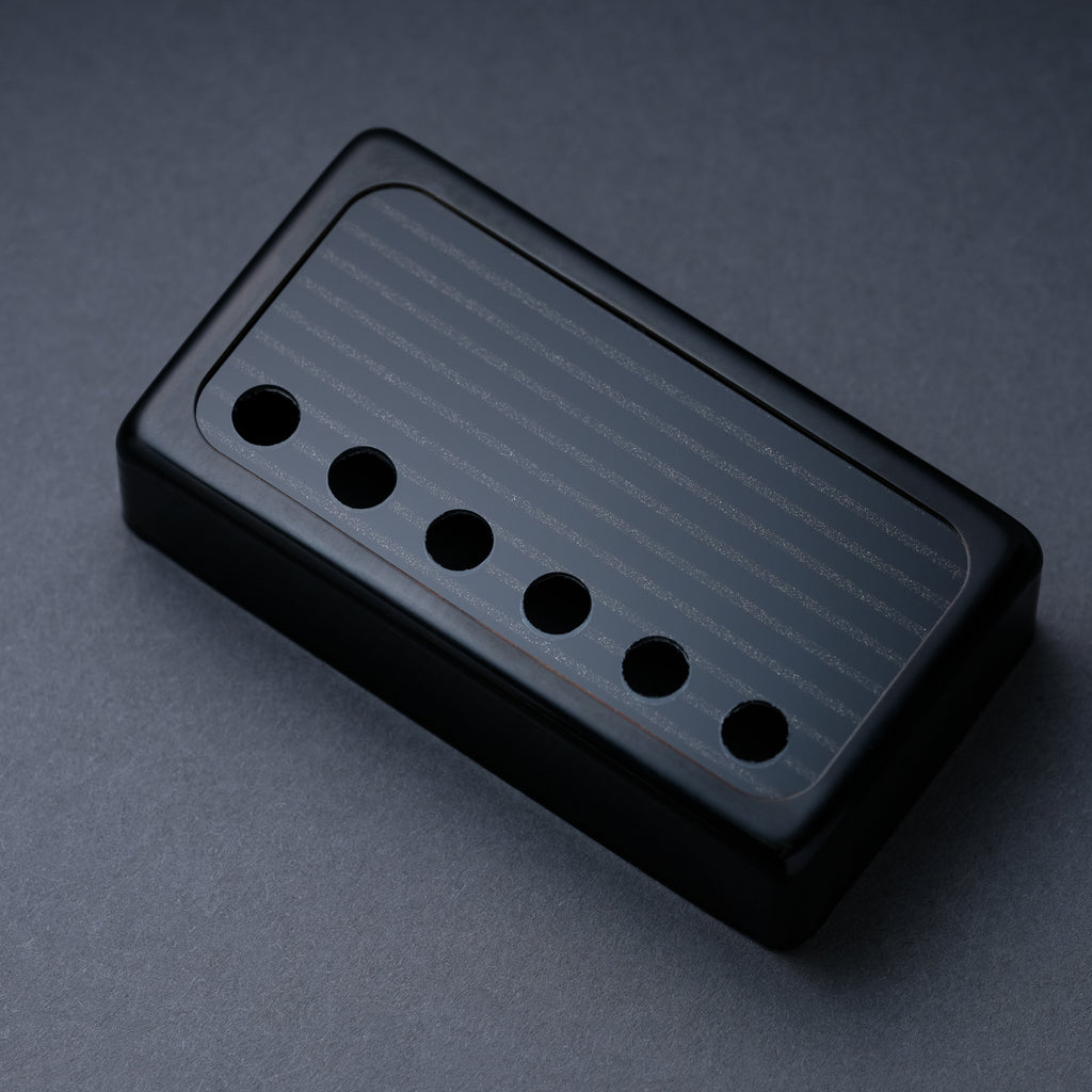 Banded - Humbucker Cover - Black Trim - Metallic Black on Black Face