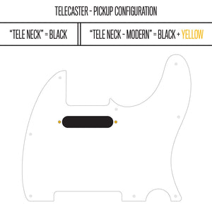 Redtail - Left-handed Telecaster Pickguard - in Black